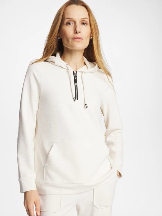 Chico's Sweaters - CHICOS Zenergy Soft Waffle Hooded Pullover Sweatshirt | Size Small NWT